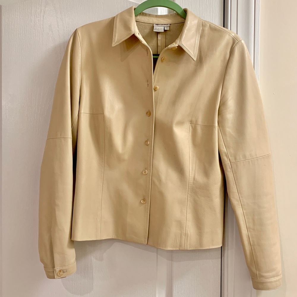 Tan Leather Jacket by Worth